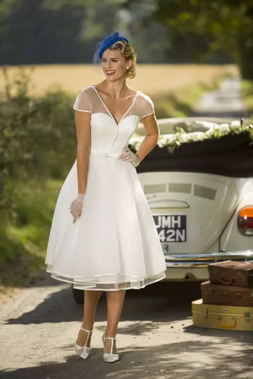 Short retro sales wedding dresses